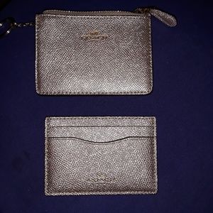 Coach coin pouch and card pouch